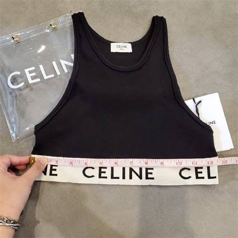 celine sports bra|CELINE BRA IN ATHLETIC KNIT .